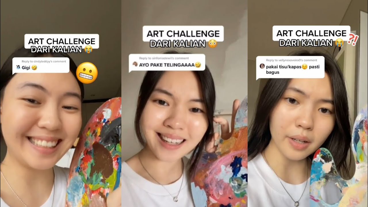 KUMPULAN TIKTOK ART CHALLENGE Erika by erikarichardo TERBARU Part 1