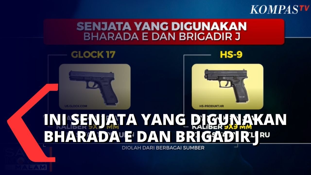 Inilah Jenis Senjata yang Digunakan Bharada E dan Brigadir J dalam Aksi Saling Tembak...