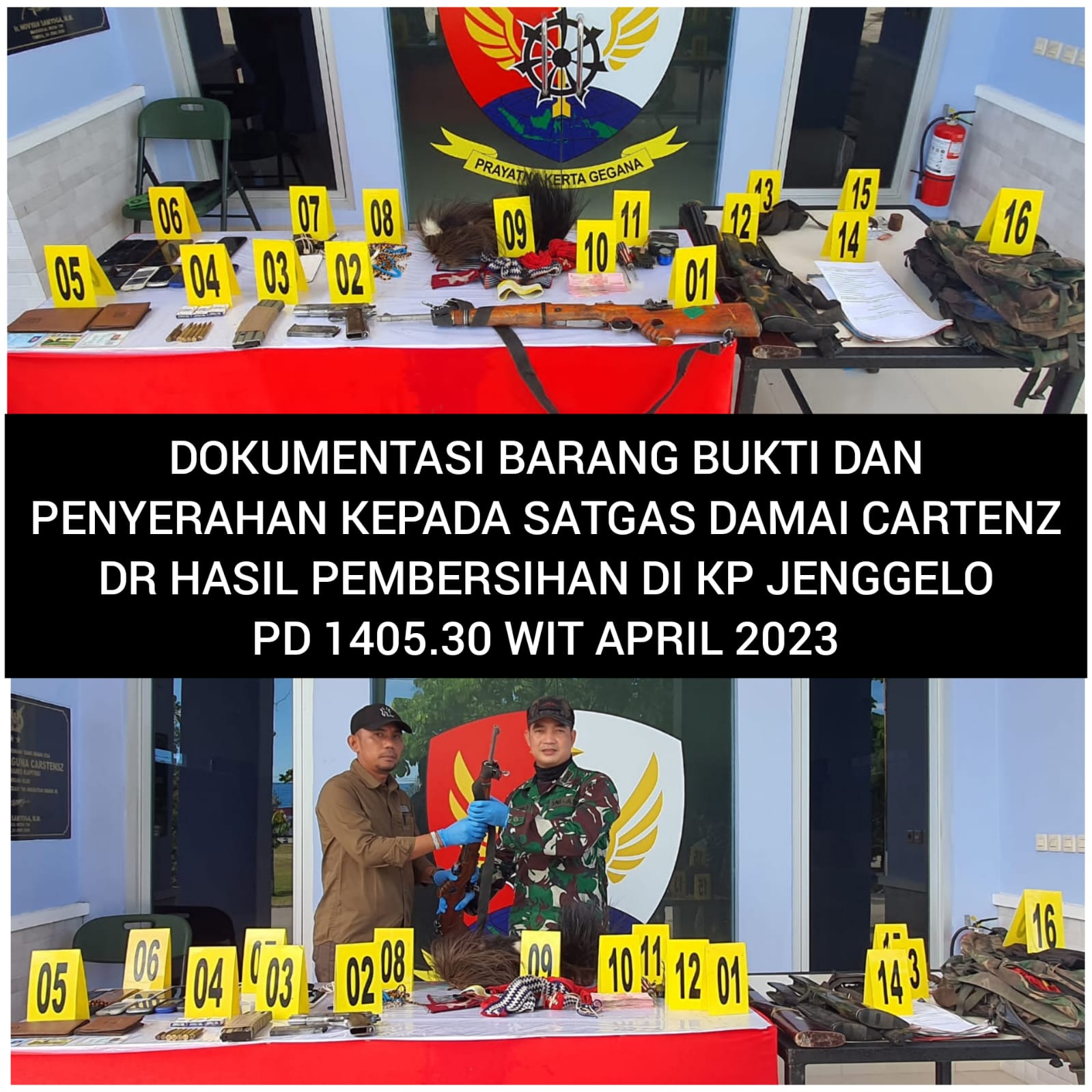 Satgas Tengkorak bantu meringankan beban warga Yang diusir oleh KST